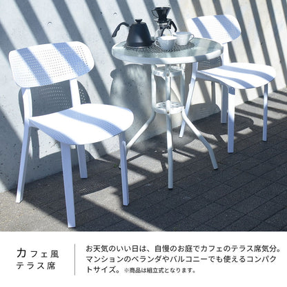 LUCCA ガーデンテーブル テーブル 円形 丸型 おしゃれ 机 アウトドア アンティーク 北欧 つくえ コンパクト 幅60 奥行き60(代引不可)