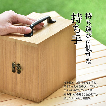 アウトドア スパイスボックス ナチュラル キッチン 持ち運び 天然木 おしゃれ 収納 小物 調味料 カトラリー(代引不可)