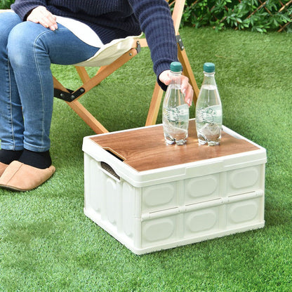 Asoby 天板付き 収納 折りたたみボックス 30L ケース キャンプ アウトドア レジャー コンテナボックス ストレージ 折り畳み キャンプ アウトドア 衣装ケース(代引不可)