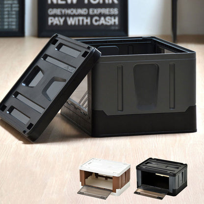 Asoby コンテナボックス サイド扉 スタッキング可能 幅52.5cm Asoby 上蓋ロック 衣類ケース コンテナボックス ストレージ 折り畳み キャンプ アウトドア(代引不可)