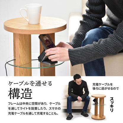 サイドテーブル キャスター付き ガラス ナイトテーブル ガラステーブル 木製テーブル ガラスサイドテーブル ソファサイドテーブル ベッドサイドテーブル ナイトテーブル(代引不可)