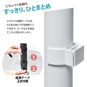 テレビスタンド Circle 32~65型対応・首振り×円形強化ガラスベースの上質デザインテレビスタンド 首振り機能付き 角度調整可能 左右90度回転 32型対応 65型対応 VESA対応