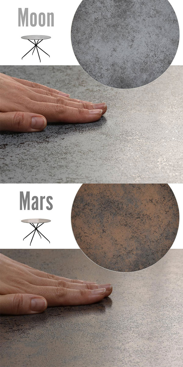 ダイニング ダイニングテーブル 100cm セラミック 強化ガラス ガラス ガラスセラミック 異素材 宇宙 マーズ ムーン シンプル 円形 ラウンド ラウンドテーブル(代引不可)