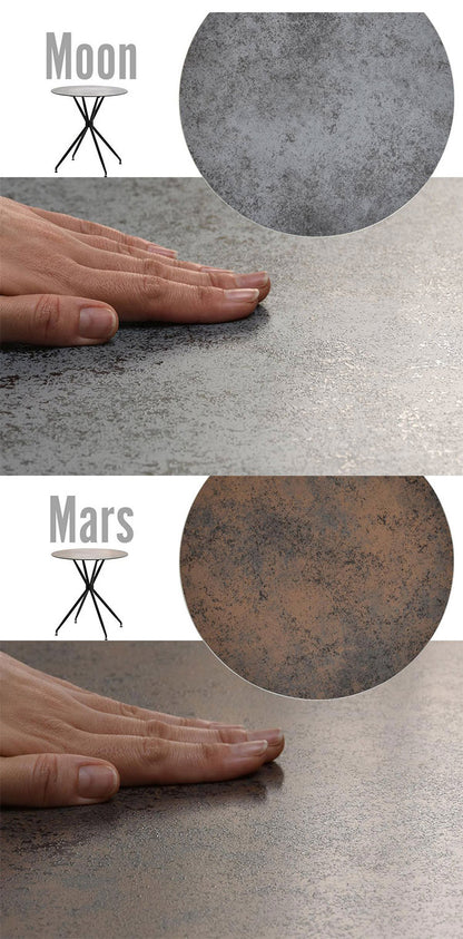 ダイニング セット ダイニングセット 3点セット ダイニング3点セット 強化ガラス ガラス ガラスセラミック 異素材 宇宙 マーズ ムーン シンプル 円形 ラウンド(代引不可)