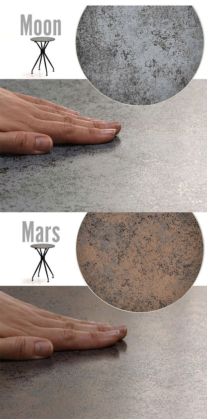 サイドテーブル テーブル ナイトテーブル セラミック 強化ガラス ガラス ガラスセラミック 異素材 宇宙 マーズ ムーン シンプル 円形 ラウンド ラウンドテーブル(代引不可)