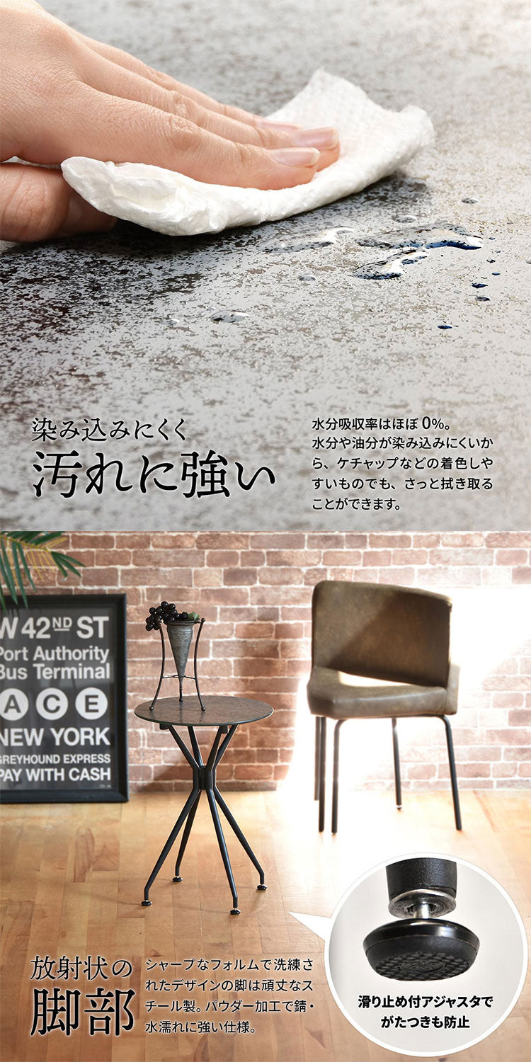 サイドテーブル テーブル ナイトテーブル セラミック 強化ガラス ガラス ガラスセラミック 異素材 宇宙 マーズ ムーン シンプル 円形 ラウンド ラウンドテーブル(代引不可)