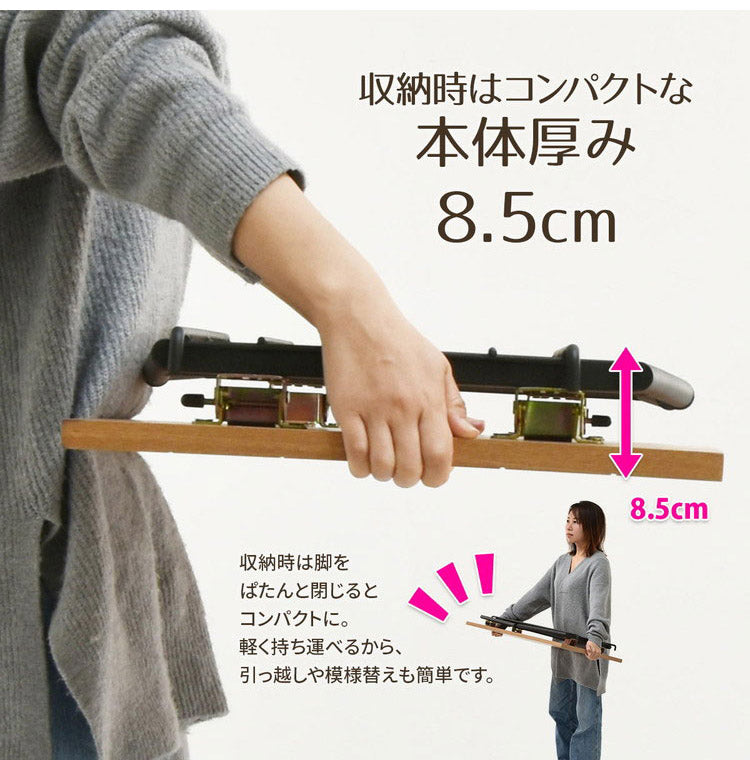 テーブル 折り畳み式 おりたたみテーブル おりたたみ式 ナチュラル 天然木 シンプル オシャレ 細身 アイアン ブラック ホワイト ナチュラルインテリア 省スペース(代引不可)