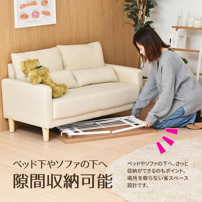 テーブル 折り畳み式 おりたたみテーブル おりたたみ式 ナチュラル 天然木 シンプル オシャレ 細身 アイアン ブラック ホワイト ナチュラルインテリア 省スペース(代引不可)