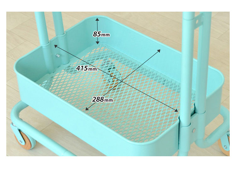 ROSSINI ハンガーラック キッズハンガー バスケット 収納 服 トローリーワゴン ランドセル コートハンガー 服掛け スリム おしゃれ ワゴン(代引不可)