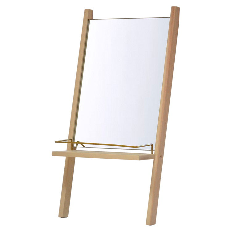 Sortie 立て掛けドレッサー ミラー 鏡 収納付き 一面鏡 棚付き 収納付き 飛散防止 かわいい おしゃれ 収納 壁掛け 壁掛けミラー 卓上 かがみ 韓国 韓国インテリア(代引不可)