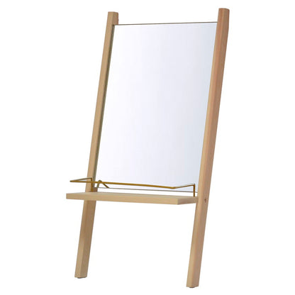 Sortie 立て掛けドレッサー ミラー 鏡 収納付き 一面鏡 棚付き 収納付き 飛散防止 かわいい おしゃれ 収納 壁掛け 壁掛けミラー 卓上 かがみ 韓国 韓国インテリア(代引不可)