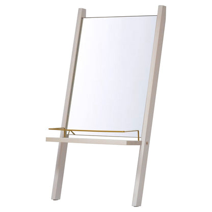 Sortie 立て掛けドレッサー ミラー 鏡 収納付き 一面鏡 棚付き 収納付き 飛散防止 かわいい おしゃれ 収納 壁掛け 壁掛けミラー 卓上 かがみ 韓国 韓国インテリア(代引不可)