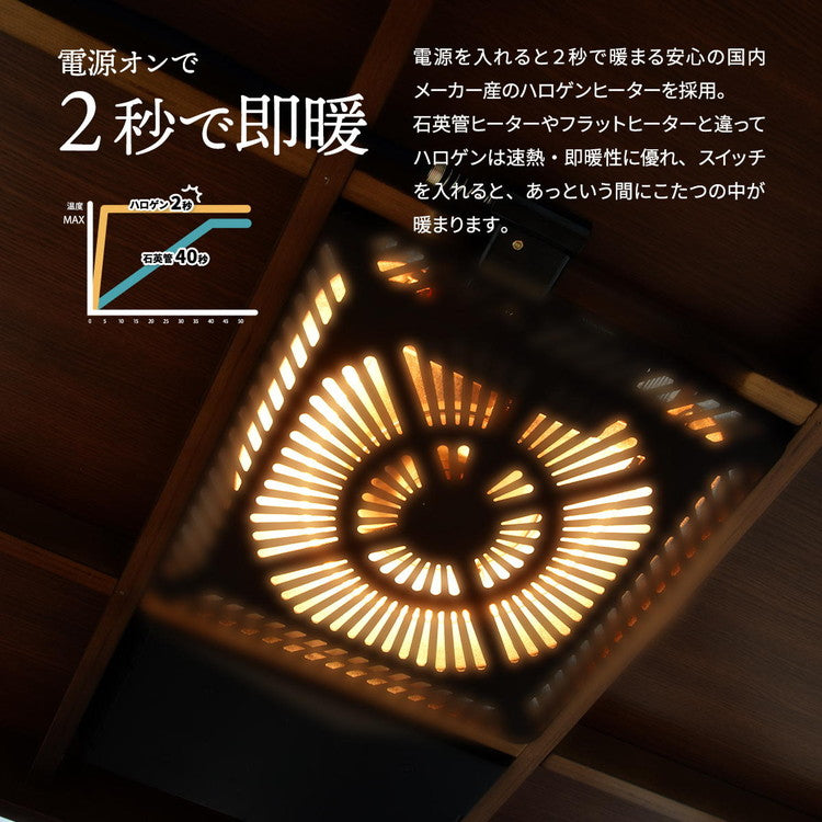 ウォールナット突板 ハイコタツ幅135 UKT-1363WN コタツ コタツ布団 敷き布団 掛け布団 コタツテーブル コタツチェア ダイニングコタツ ローテーブル ダイニング 暖冬 冬 暖房(代引不可)