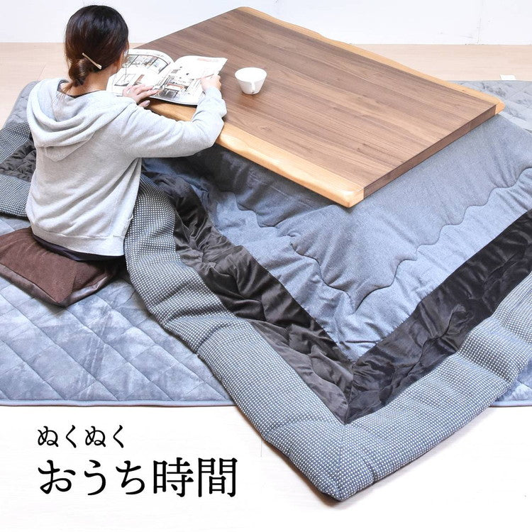 ウォールナット突板 コタツ幅120 グロリア コタツ コタツ布団 敷き布団 掛け布団 コタツテーブル コタツチェア ダイニングコタツ ローテーブル ダイニング 暖冬 冬 暖房(代引不可)