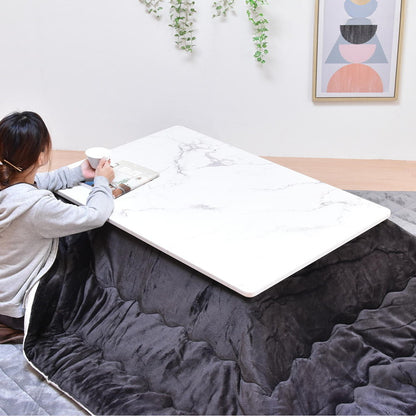 大理石柄シート コタツ幅120 ロイス コタツ コタツ布団 敷き布団 掛け布団 コタツテーブル コタツチェア ダイニングコタツ ローテーブル ダイニング 暖冬 冬 暖房(代引不可)