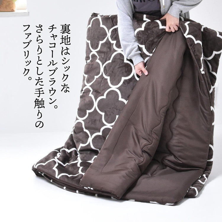 コタツ掛布団 (幅105~120用) ブラック UKL-565 コタツ コタツ布団 敷き布団 掛け布団 コタツテーブル コタツチェア ダイニングコタツ ローテーブル ダイニング 暖冬 冬 暖房(代引不可)