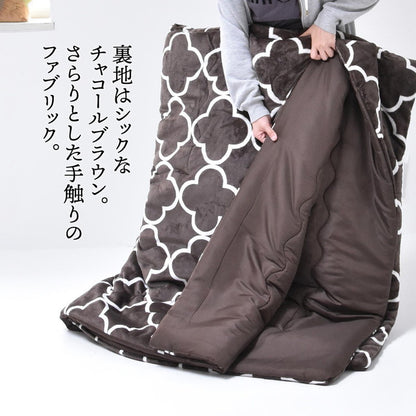 コタツ掛布団 (幅105~120用) ブラック UKL-565 コタツ コタツ布団 敷き布団 掛け布団 コタツテーブル コタツチェア ダイニングコタツ ローテーブル ダイニング 暖冬 冬 暖房(代引不可)