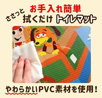 トイストーリー バス ウッディ トイレマット PVC ビニール製 撥水 塩ビ 抗菌 防臭 防カビ 防炎 キャラクター グッズ ファン お手入れラクラク トイレマット おしゃれ かわいい 北欧 インテリア(代引不可)