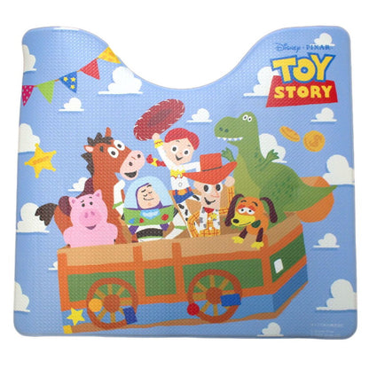 トイストーリー バス ウッディ トイレマット PVC ビニール製 撥水 塩ビ 抗菌 防臭 防カビ 防炎 キャラクター グッズ ファン お手入れラクラク トイレマット おしゃれ かわいい 北欧 インテリア(代引不可)