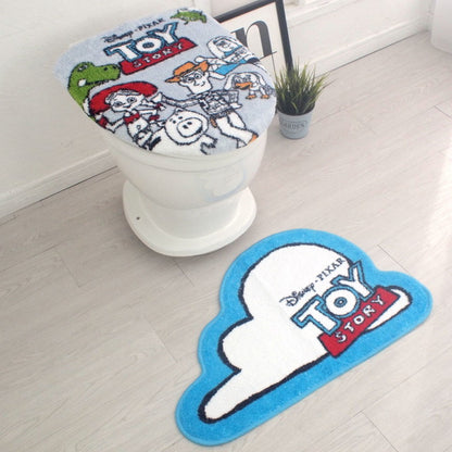 トイストーリー トイレ2点セット トイレタリー トイレフタカバー トイレマット 温水洗浄便座用 TOY STORY アンディ ウッディ リトルグリーンメン グッズ トイレカバー キャラクター ディズニー(代引不可)