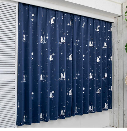 ラプンツェル キラキラ 幅100×丈135cm 2枚セット 正規ライセンス品 公式 ディズニー Disney プリンセス ディズニーキャラ カーテン Disney Princess Rapunzel おしゃれ かわいい 遮光(代引不可)