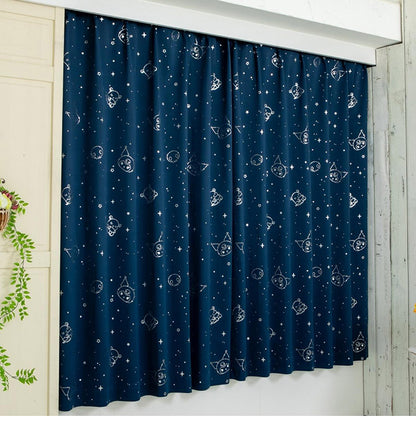 クロミ キラキラ 遮光 幅100×丈135cm カーテン 2枚セット 正規ライセンス品 公式 サンリオ SANRIO クロミちゃん バク マイメロディ マイメロ キャラクター 女の子 キッズ かわいい おしゃれ(代引不可)