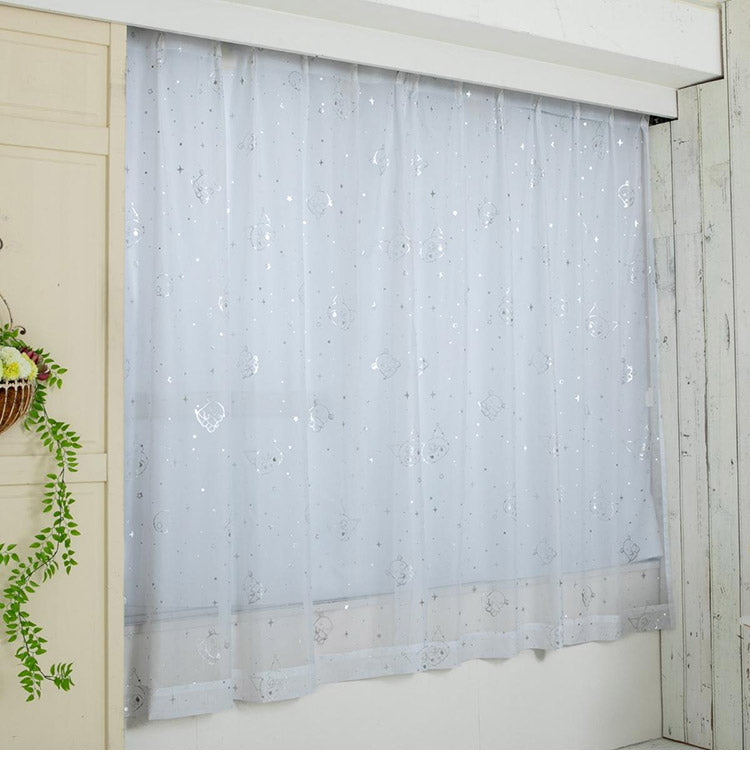 レースカーテン 2枚セット クロミ 幅100×丈133cm UVカット率99.9% 外から見えにくい キャラクター グッズ 正規ライセンス品 公式 サンリオ SANRIO クロミちゃん バク マイメロディ マイメロ(代引不可)