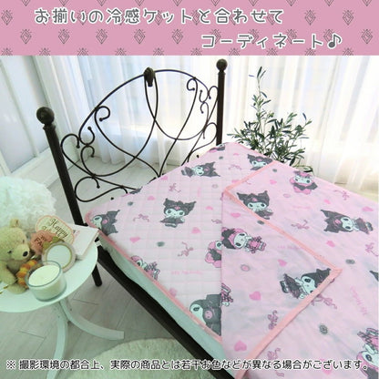 真夜中のメロクロ 冷感敷きパッド 100×205cm シングル ひんやり 接触冷感 マイメロディ クロミ サンリオ 洗える 涼しい マイメロ メロクロ 敷きパッド 涼感パッド 涼感マット 冷感パッド 敷パッド(代引不可)