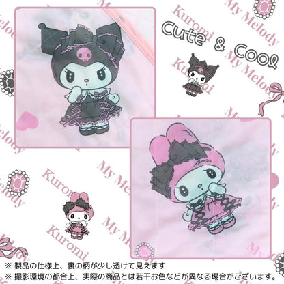 真夜中のメロクロ 冷感ケット 140×200cm シングル ひんやりケット 接触冷感 肌掛け 肌布団 ひんやり寝具 夏寝具 薄い 軽量 クロミ マイメロディ メロクロ サンリオ インテリア クールケット サラサラ(代引不可)