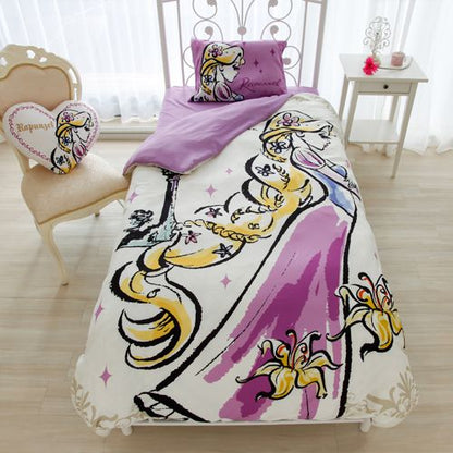 ラプンツェル カバーリング 3点セット 洋式 シングル 枕カバー 掛け布団 敷き布団 カバー ボックスシーツ Disney ディズニー(代引不可)