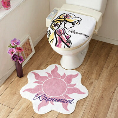 トイレ 蓋カバー トイレマット セット ラプンツェル マット トイレカバー キャラクター Disney ディズニー(代引不可)