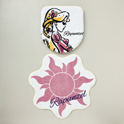 トイレ 蓋カバー トイレマット セット ラプンツェル マット トイレカバー キャラクター Disney ディズニー(代引不可)