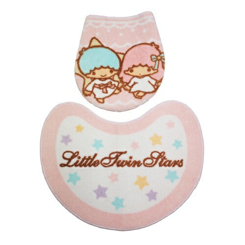 キキララ トイレタリー 2点セット トイレフタカバー マット ペーパーホルダー トイレカバー キャラクター サンリオ(代引不可)