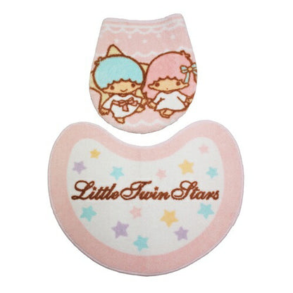 キキララ トイレタリー 2点セット トイレフタカバー マット ペーパーホルダー トイレカバー キャラクター サンリオ(代引不可)