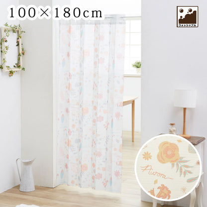 プリンセス 間仕切りカーテン ディズニープリンセス 間仕切りカーテン パタパタカーテン カットできる暖簾 100×180cm 洗濯可(代引不可)