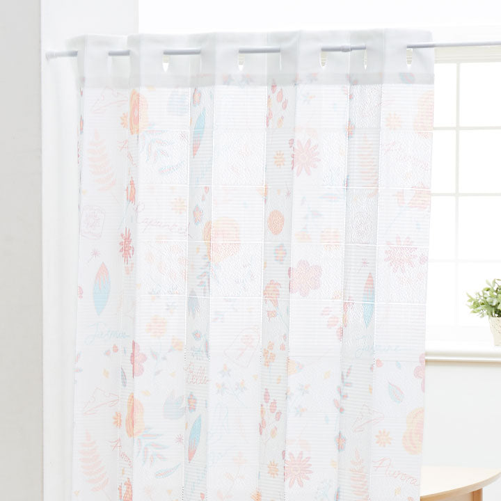 プリンセス 間仕切りカーテン ディズニープリンセス 間仕切りカーテン パタパタカーテン カットできる暖簾 100×180cm 洗濯可(代引不可)