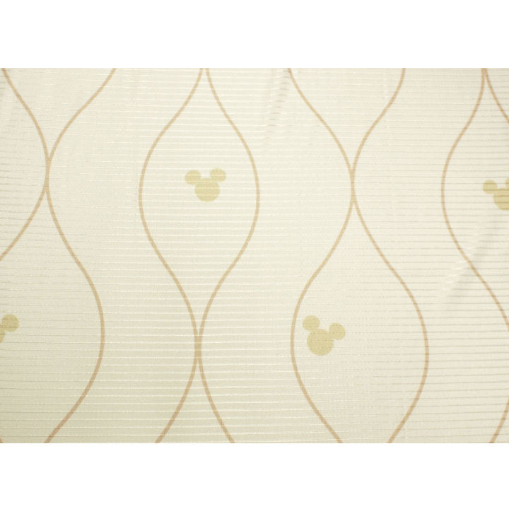 三つ丸ッキー レースカーテン 北欧風 2枚組 幅100cm 丈133cm 丈176cm 丈198cm 洗える ウォッシャブル 北欧 Disney ディズニー(代引不可)