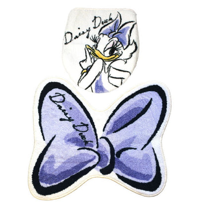 トイレ2点セット デイジー トイレタリー トイレふたカバー トイレマット トイレカバー ウォッシャブル ドナルド ディズニー(代引不可)