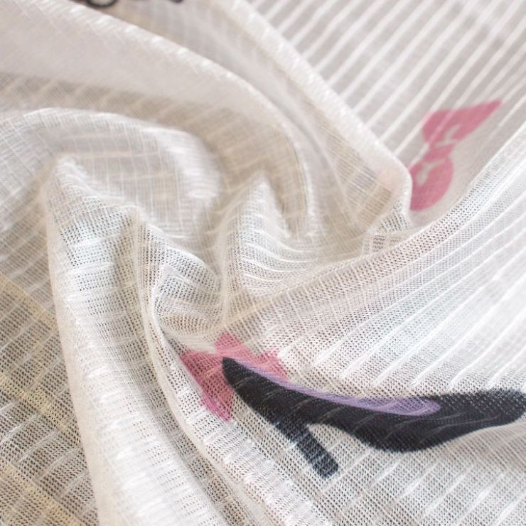 レースカーテン 2枚組 クロミ 【3サイズ】 幅100cm 丈133cm 丈176cm 丈198cm ウォッシャブル サンリオ SanrioZone(代引不可)