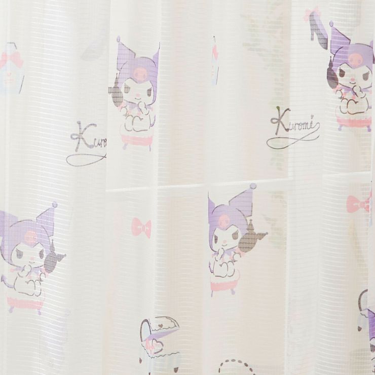 レースカーテン 2枚組 クロミ 【3サイズ】 幅100cm 丈133cm 丈176cm 丈198cm ウォッシャブル サンリオ SanrioZone(代引不可)