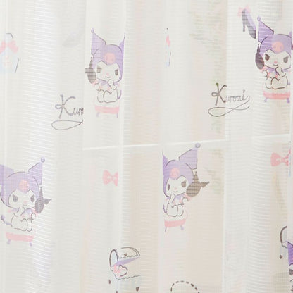 レースカーテン 2枚組 クロミ 【3サイズ】 幅100cm 丈133cm 丈176cm 丈198cm ウォッシャブル サンリオ SanrioZone(代引不可)