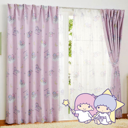 遮光カーテン 2枚組 キキ&ララ 【3サイズ】 幅100cm 丈135cm 丈178cm 丈200cm 遮光2級 遮熱 ウォッシャブル サンリオ(代引不可)