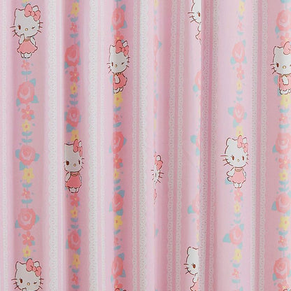遮光カーテン 2枚組 キティ 【3サイズ】 幅100cm 丈135cm 丈178cm 丈200cm 遮光2級 遮熱 ウォッシャブル サンリオ(代引不可)