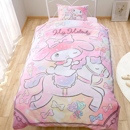 マイメロディ マイメロ 布団カバー3点セット シングル 和式 洋式 布団カバー 掛布団カバー ベッドシーツ SL サンリオ SanrioZone(代引不可)