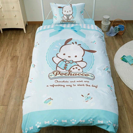 ポチャッコ 布団カバー3点セット シングル 和式 洋式 布団カバー 掛布団カバー ベッドシーツ SL サンリオ SanrioZone(代引不可)