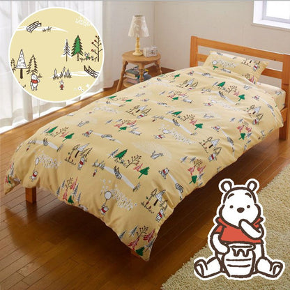 くまのプーさん 布団カバー3点セット シングル 和式 様式 布団カバー 掛布団カバー ベッドシーツ SL Disneyzone ディズニー(代引不可)