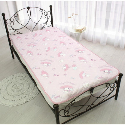 マイメロディ 冷感敷きパッド シングル ひんやり 接触冷感 洗える 敷パッド ウォッシャブル 姫 姫系 キャラクター サンリオ Sanriozone かわいい 可愛い 子ども部屋 子供部屋 キッズ(代引不可)