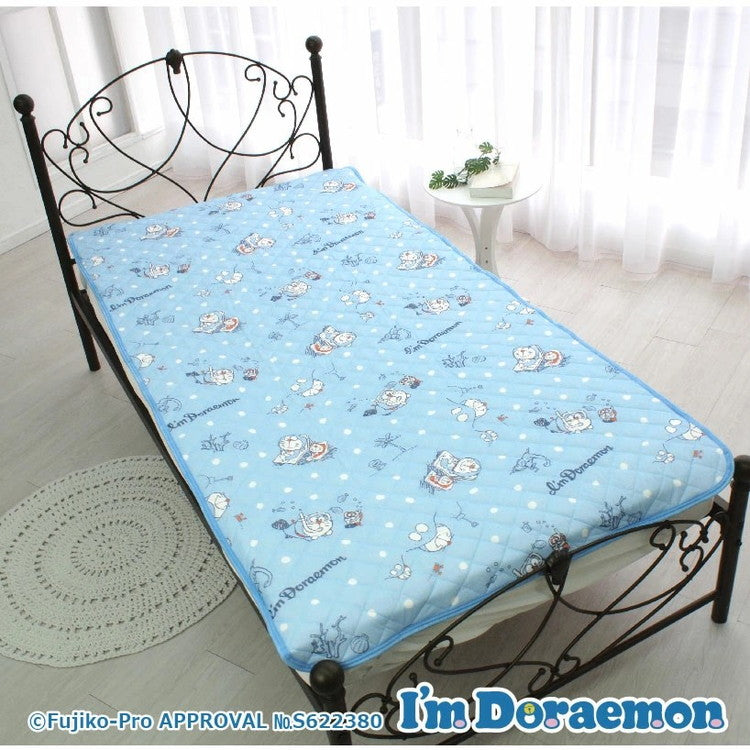 ドラえもん 冷感敷きパッド シングル ひんやり 接触冷感 洗える 敷パッド ウォッシャブル キャラクター I'm Doraemon かわいい 可愛い 子ども部屋 子供部屋 キッズ(代引不可)