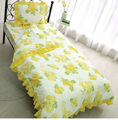 ベル ディズニー 絵羽 布団カバー3点セット フリル シングル 布団カバー 敷布団カバー 掛け布団カバー ベッドシーツ 枕カバー ピローケース 洗濯可能 寝具 キャラクター グッズ(代引不可)