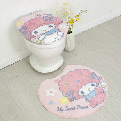 マイメロディ&マイスウィートピアノ トイレ2点セット トイレ用品 トイレタリー トイレフタカバー トイレマット 温水洗浄便座用 トイレカバー キャラクター マイメロ サンリオ SanrioZone(代引不可)